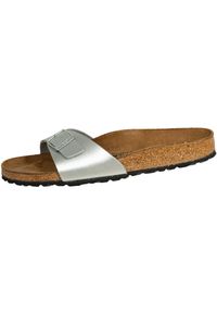 Klapki damskie Birkenstock 040413. Kolor: szary. Materiał: syntetyk, materiał