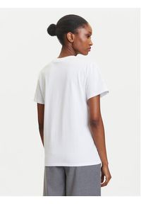 Karl Lagerfeld - KARL LAGERFELD T-Shirt A3W17102 Biały Regular Fit. Typ kołnierza: dekolt w karo. Kolor: biały. Materiał: bawełna #3