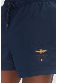 Aeronautica Militare - AERONAUTICA MILITARE Granatowe szorty kąpielowe, Rozmiar 52. Kolor: niebieski. Materiał: materiał #3