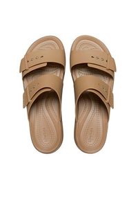Crocs Klapki Brooklyn Low Wedge Sandal W 207431 Khaki. Kolor: brązowy #3