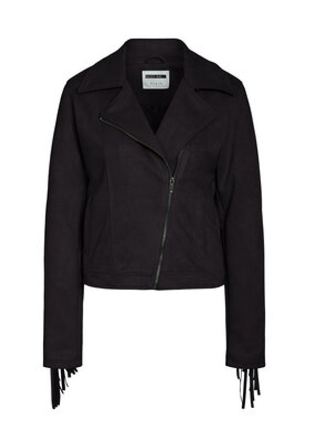 Noisy may - Noisy May Kurtka z imitacji skóry Abby 27033110 Czarny Regular Fit. Kolor: czarny. Materiał: skóra