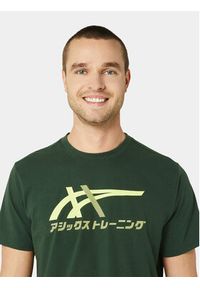 Asics T-Shirt Tiger Tee 2031D123 Zielony Ahletic Fit. Kolor: zielony. Materiał: syntetyk, bawełna #6