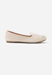 Renee - Beżowe Espadryle z Motywem Plecionki Ralomea. Okazja: na co dzień, na imprezę. Kolor: beżowy. Sezon: lato. Styl: elegancki, casual #5