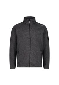 Polar męski CMP Perl Jacket Knitted. Kolor: szary. Materiał: polar