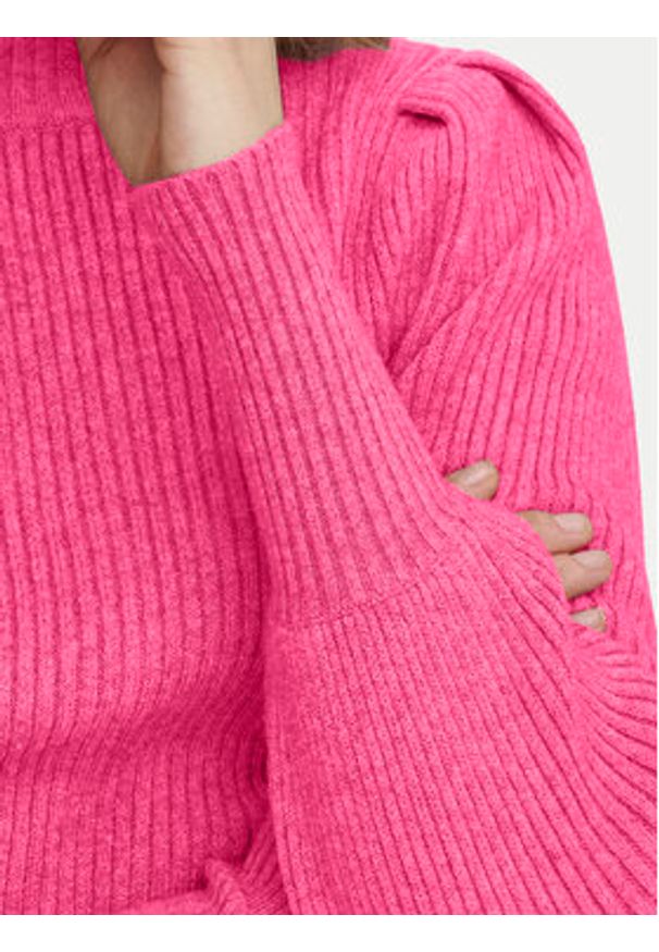 only - ONLY Sweter Katia 15232494 Różowy Regular Fit. Kolor: różowy. Materiał: syntetyk, wiskoza