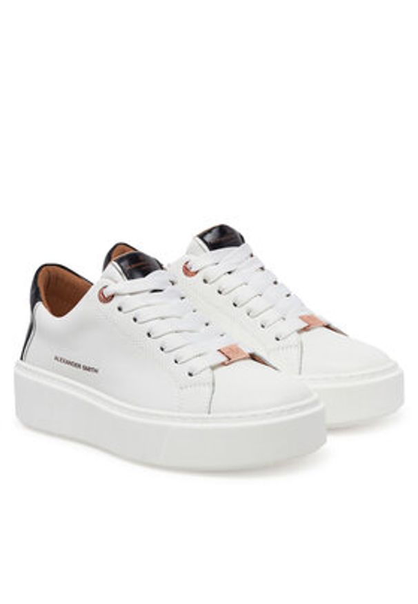 Alexander Smith Sneakersy London ALBBLHW 8402 Biały. Kolor: biały. Materiał: skóra
