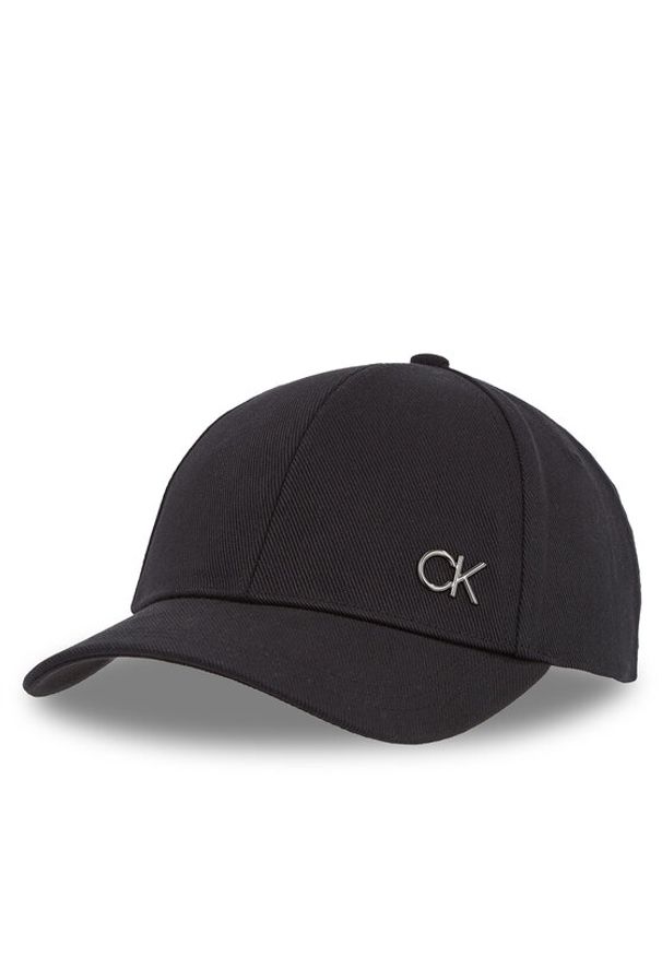 Calvin Klein Czapka z daszkiem K50K512349 Czarny. Kolor: czarny. Materiał: materiał, bawełna