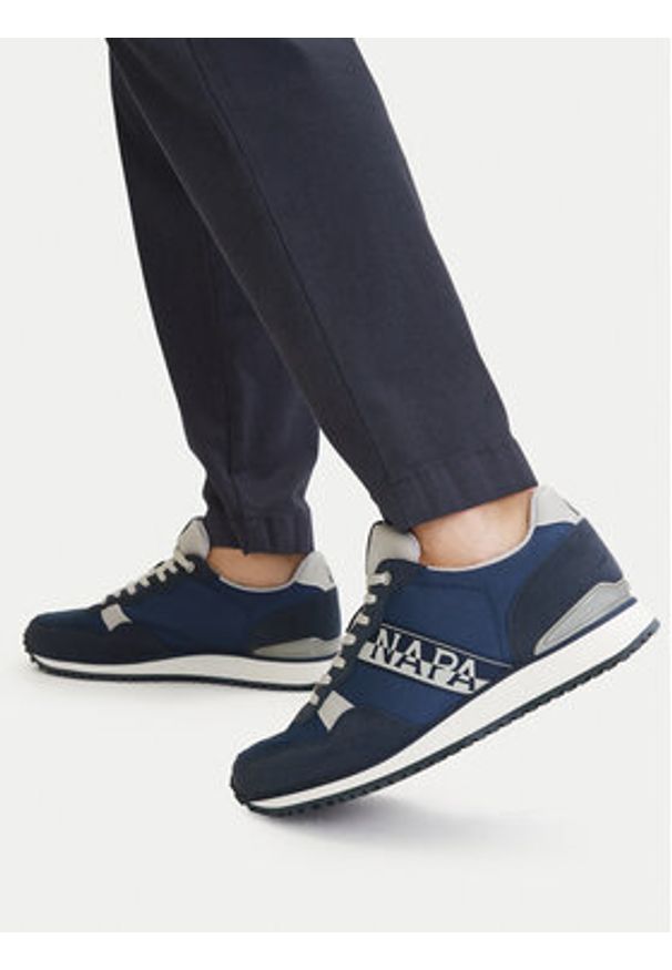 Napapijri Sneakersy NP0A8B9N Granatowy. Kolor: niebieski. Materiał: skóra, zamsz
