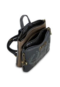 Granatowy Elegancki Damski Plecak Anekke. Kolor: niebieski. Materiał: materiał. Wzór: nadruk, haft, aplikacja. Styl: elegancki #9