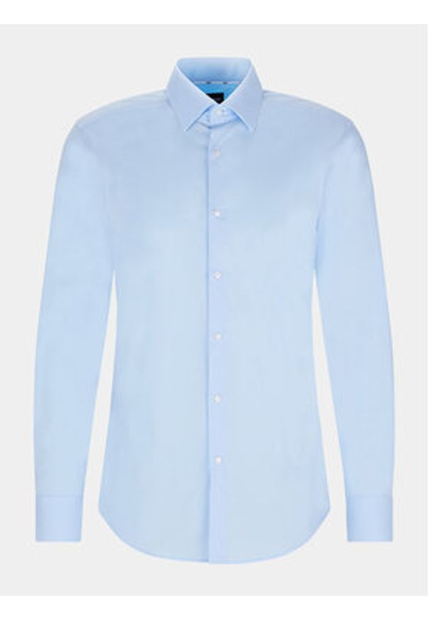 BOSS - Boss Koszula H-Hank-Kent-C1-214 50469345 Niebieski Slim Fit. Typ kołnierza: kołnierzyk klasyczny. Kolor: niebieski. Materiał: bawełna