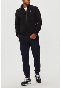 Aeronautica Militare - AERONAUTICA MILITARE Granatowe męskie spodnie dresowe With Mesh, Rozmiar S. Kolor: niebieski. Materiał: mesh, dresówka #4