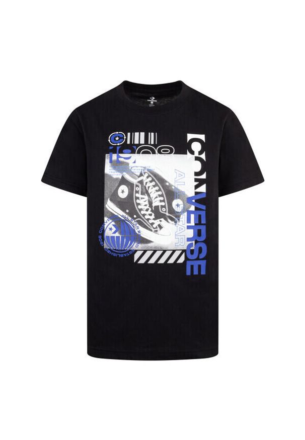 Koszulka dla dzieci Converse Photo Sneaker. Kolor: czarny