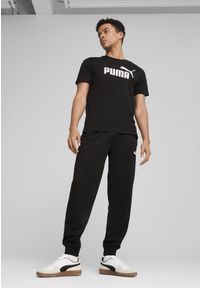 Puma - Męska koszulka Essentials z logo No. 1 PUMA Black. Kolor: czarny. Materiał: guma. Wzór: nadruk