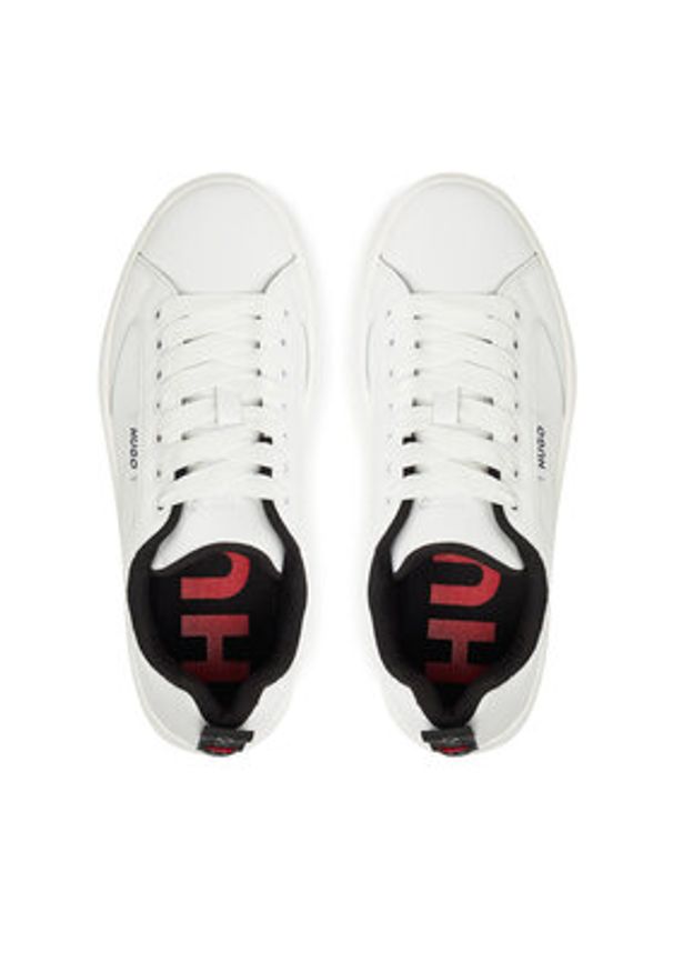 Hugo - HUGO Sneakersy Lyssa 50520718 Biały. Kolor: biały. Materiał: skóra