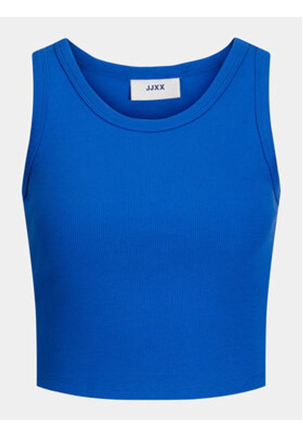 JJXX Top Fallon 12200401 Granatowy Slim Fit. Kolor: niebieski. Materiał: bawełna