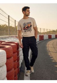 Sinsay - Spodnie cargo - czarny. Kolor: czarny