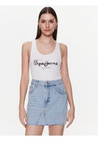 Pepe Jeans Top Ozella PL505474 Biały Regular Fit. Kolor: biały. Materiał: bawełna #1