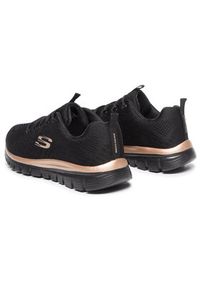 skechers - Skechers Sneakersy Get Connected 12615/BKRG Czarny. Kolor: czarny. Materiał: materiał #8