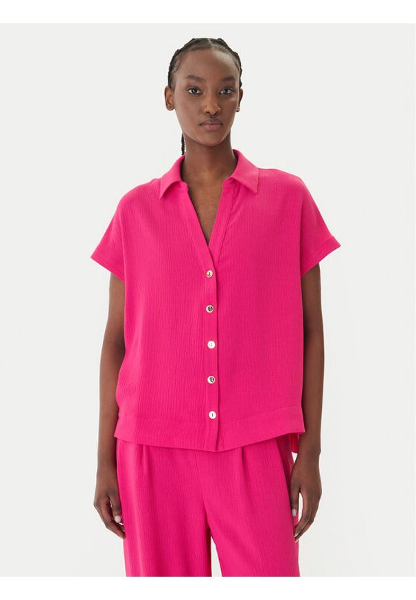 LOLA CASADEMUNT Koszula LS2615119 Różowy Regular Fit. Kolor: różowy. Materiał: syntetyk