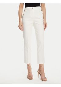 Morgan Chinosy 251-PKY.F Biały Slim Fit. Kolor: biały. Materiał: syntetyk