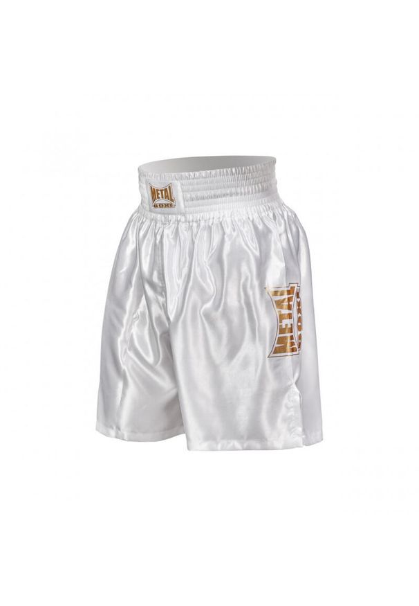 METAL BOXE - Angielskie spodenki bokserskie Metal Boxe Pro Line. Kolor: żółty, wielokolorowy, biały