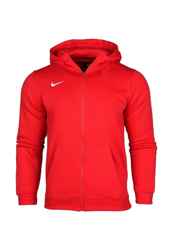 Bluza sportowa dziecięca Nike Park 20 Fleece Full-Zip Hoodie. Kolor: czerwony