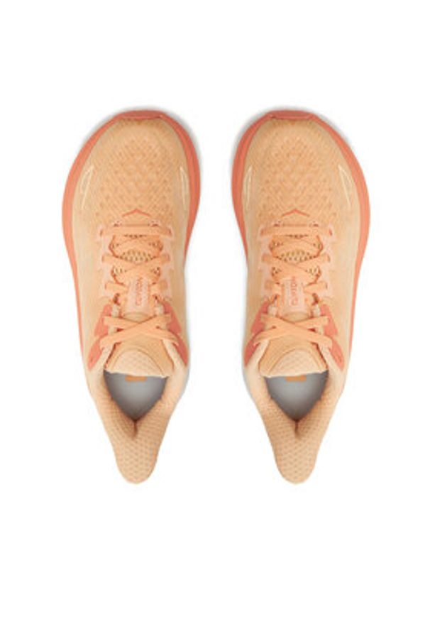 HOKA - Hoka Buty do biegania Clifton 9 1127896 Pomarańczowy. Kolor: pomarańczowy. Materiał: materiał
