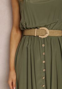 Renee - Ciemnozielona Sukienka Loraeshell. Kolor: zielony. Długość rękawa: na ramiączkach. Długość: maxi #4