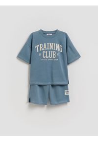 Reserved - Bawełniany komplet - niebieski. Kolor: niebieski. Materiał: bawełna #1