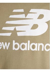 New Balance Bluza Essentials Stacked Logo MT03558 Zielony Relaxed Fit. Kolor: zielony. Materiał: bawełna, syntetyk #3