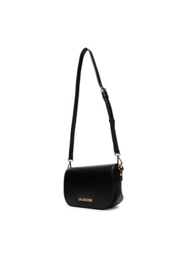 Love Moschino - LOVE MOSCHINO Torebka JC4049PP1NLF0000 Czarny. Kolor: czarny. Materiał: skórzane