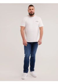 Big-Star - Jeansy męskie dopasowane granatowe Terry 499. Okazja: na co dzień. Stan: obniżony. Kolor: niebieski. Styl: casual