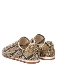 TOMMY HILFIGER - Tommy Hilfiger Sneakersy Bella Sneaker Snake FW0FW09415 Brązowy. Kolor: brązowy. Materiał: skóra #6
