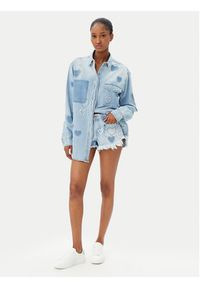 One Teaspoon Koszula jeansowa Everyday Studded 26714 Niebieski Relaxed Fit. Kolor: niebieski. Materiał: bawełna #5