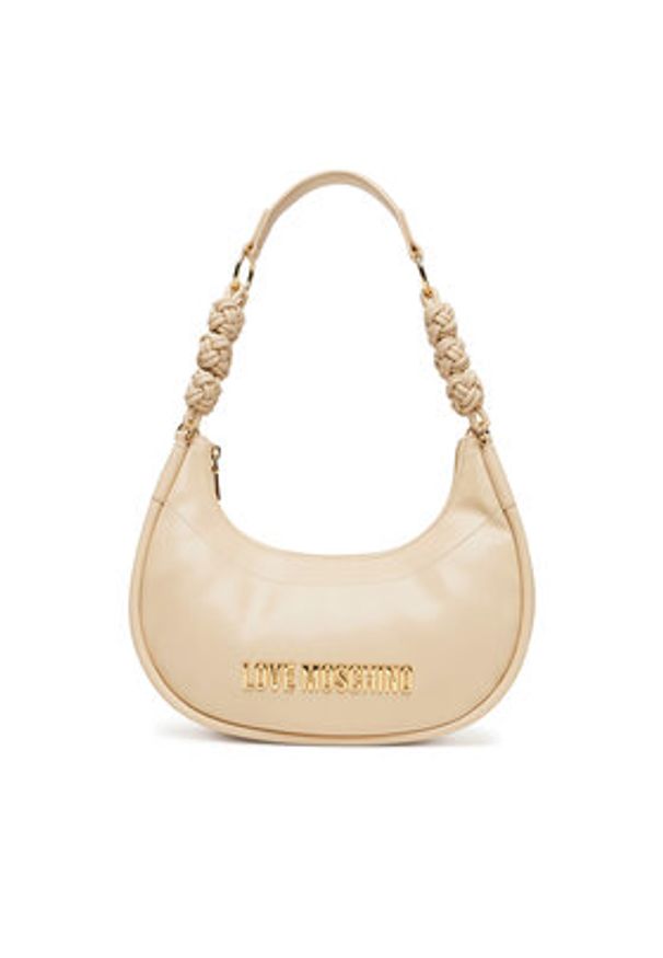 Love Moschino - LOVE MOSCHINO Torebka JC4237PP0MKL0104 Écru. Kolor: kremowy. Materiał: skórzane
