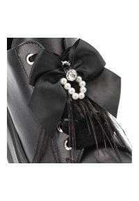 Czarne Sneakersy Karino Modne Obuwie Damskie Na Platformie. Okazja: na co dzień. Kolor: czarny. Materiał: skóra. Obcas: na platformie. Styl: elegancki, casual, klasyczny #3