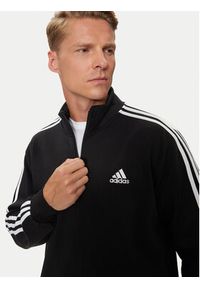 Adidas - adidas Dres Basic 3-Stripes IJ6067 Czarny Regular Fit. Kolor: czarny. Materiał: bawełna #3