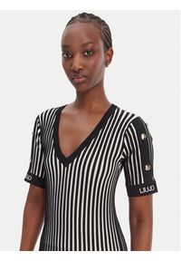 Liu Jo Sport Sukienka dzianinowa TA6062 MS55N Czarny Regular Fit. Kolor: czarny. Materiał: wiskoza. Typ sukienki: sportowe. Styl: sportowy #5