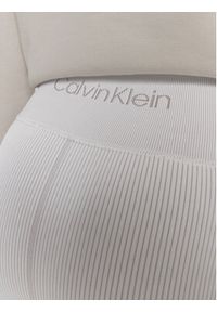 Calvin Klein Performance Legginsy 00GWS4L643 Biały Slim Fit. Kolor: biały. Materiał: syntetyk #3