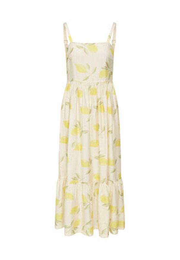 only - ONLY Sukienka letnia Eve 15350884 Beżowy Regular Fit. Kolor: beżowy. Materiał: wiskoza. Sezon: lato