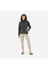 quechua - Bluza turystyczna damska Quechua NH500 Hybrid. Kolor: wielokolorowy, czarny, szary. Materiał: materiał, tkanina