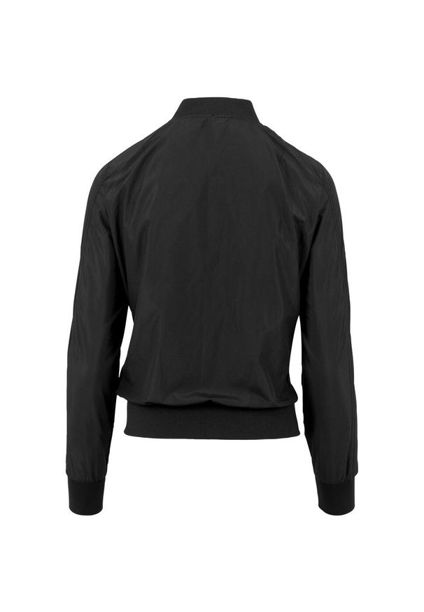 BUILD YOUR BRAND - Kurtka Bomberka Damska Nylon. Kolor: czarny. Materiał: nylon