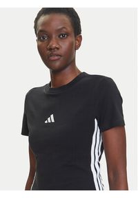 Adidas - adidas T-Shirt Essentials 3-Stripes JC8325 Czarny Slim Fit. Kolor: czarny. Materiał: bawełna #2