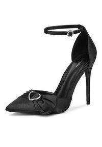 DeeZee Szpilki Q93079-15 Czarny. Kolor: czarny. Materiał: materiał. Obcas: na szpilce #7