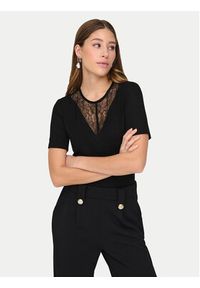 JDY T-Shirt Roxy 15341671 Czarny Slim Fit. Kolor: czarny. Materiał: wiskoza #6