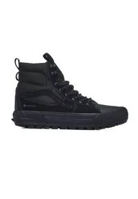 Buty do chodzenia męskie Vans Mte Sk8 hi Gore tex Blackout. Wysokość cholewki: za kostkę. Zapięcie: sznurówki. Kolor: wielokolorowy. Materiał: skóra, materiał. Szerokość cholewki: normalna. Technologia: Gore-Tex. Model: Vans SK8. Sport: turystyka piesza