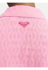 Roxy Koszula Ocean Gradient ERJX603490 Różowy ciemny Oversize. Kolor: różowy. Materiał: bawełna. Wzór: gradientowy #5