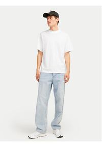 Jack & Jones - Jack&Jones Komplet 2 t-shirtów Bradley 12264845 Biały Wide Fit. Kolor: biały. Materiał: bawełna