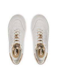 MICHAEL Michael Kors Sneakersy Hayes Lace Up 43R4HYFS2L Złoty. Kolor: biały. Materiał: skóra #6