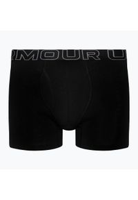 Bokserki termoaktywne Under Armour Performance Cotton 6 in 3-Pack Boxerjock. Kolor: czarny. Sport: fitness